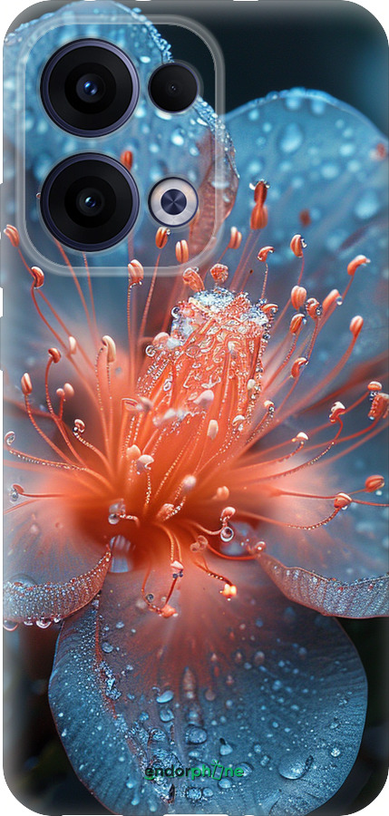 Силиконовый чехол Роса на цветке для Oppo Reno13 5G - 6039u-3944 изображение 