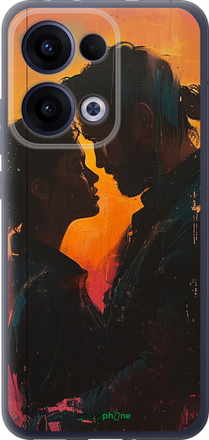 Силіконовий чехол Кохання на полотні для Oppo Reno13 5G - 6067u-3944 изображение 