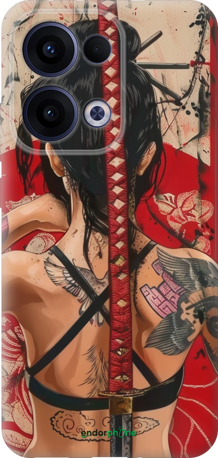 Силиконовый чехол Тайна катаны для Oppo Reno13 5G - 6074u-3944 изображение 