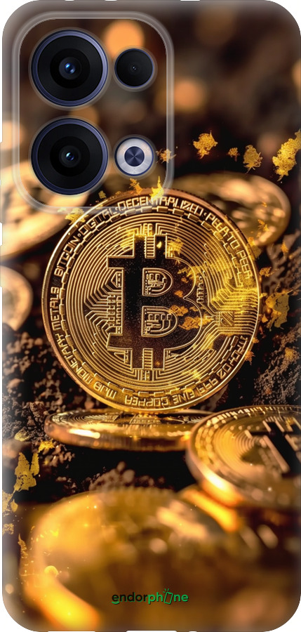 Силіконовий чехол Золота лихоманка біткойна для Oppo Reno13 5G - 6089u-3944 изображение 