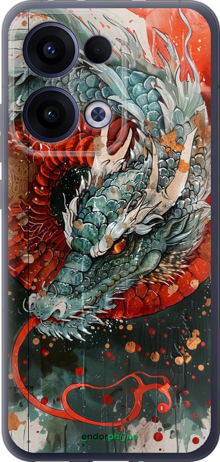 Силиконовый чехол Стихия огня для Oppo Reno13 5G - 6101u-3944 изображение 