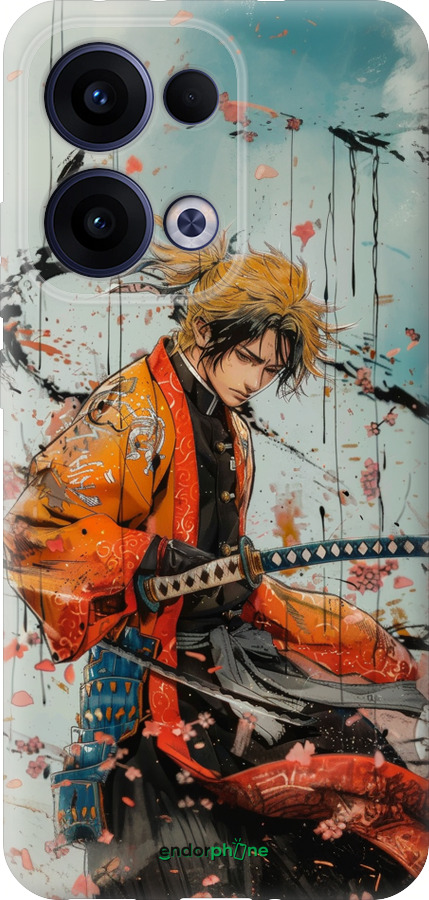 Силиконовый чехол Agatsuma Zenitsu: Убийца демонов для Oppo Reno13 5G - 6118u-3944 изображение 