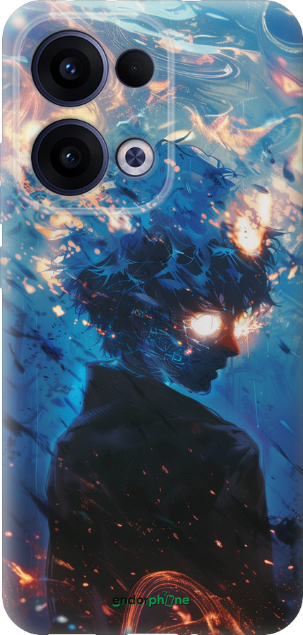 Силиконовый чехол Сатору Годжо для Oppo Reno13 5G - 6129u-3944 изображение 