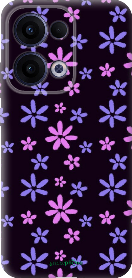 Силиконовый чехол с  цветами для Oppo Reno13 5G - 6258u-3944 изображение 