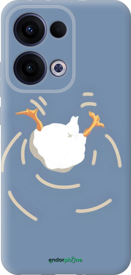 Силіконовий чехол Гусь ныряет для Oppo Reno13 5G - 6275u-3944 изображение 