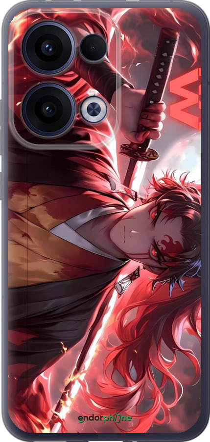 Силиконовый чехол Аниме воин для Oppo Reno13 5G - 6281u-3944 изображение 