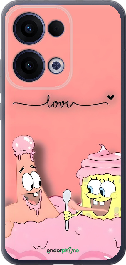 Силиконовый чехол Спанч Боб для Oppo Reno13 5G - 6282u-3944 изображение 