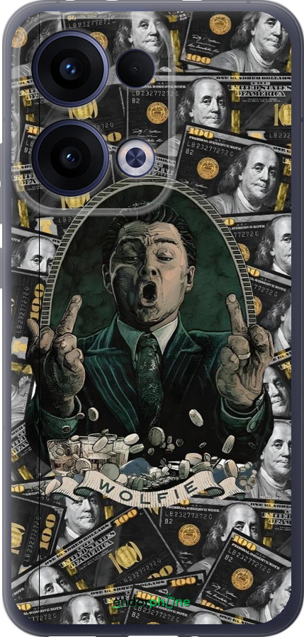 Силиконовый чехол Волк с валл стрит для Oppo Reno13 5G - 6287u-3944 изображение 