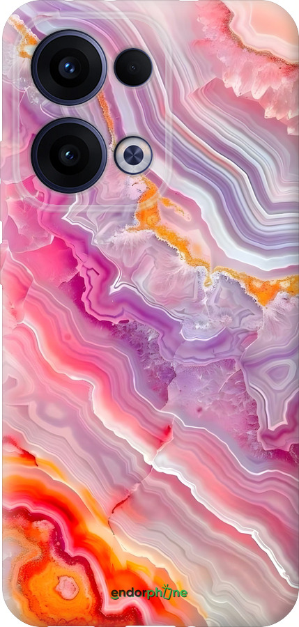 Силиконовый чехол Мрамор 2 для Oppo Reno13 5G - 6307u-3944 изображение 