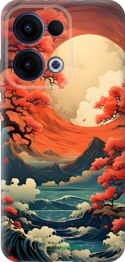 Силиконовый чехол Природа японии для Oppo Reno13 5G - 6327u-3944 изображение 