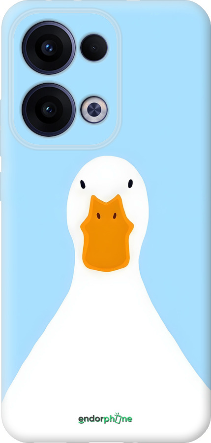 Силиконовый чехол Гусь для Oppo Reno13 5G - 6350u-3944 изображение 