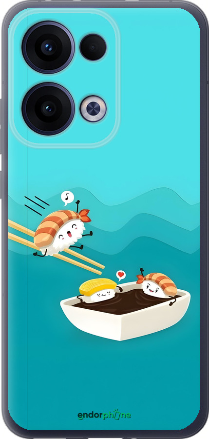 Силиконовый чехол Суши для Oppo Reno13 5G - 6354u-3944 изображение 
