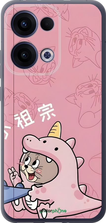 Силіконовий чехол Том і джеррі 2 для Oppo Reno13 5G - 6359u-3944 изображение 