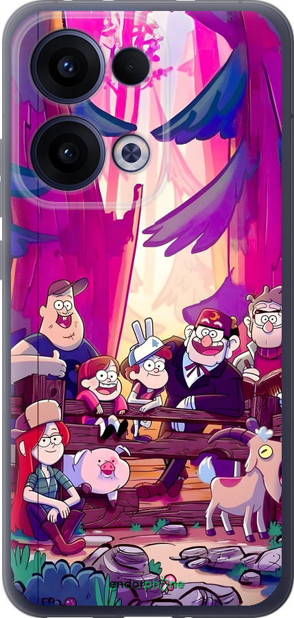 Силіконовий чехол Гравити Фолз для Oppo Reno13 5G - 6365u-3944 изображение 