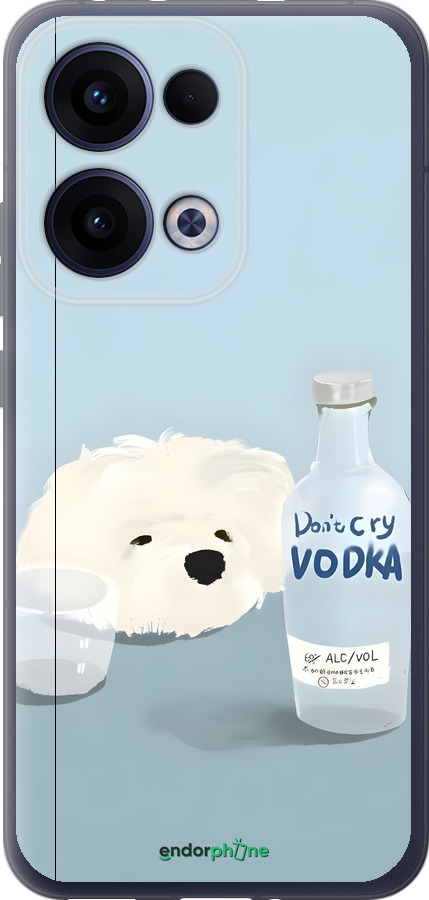 Силиконовый чехол Пес водка для Oppo Reno13 5G - 6368u-3944 изображение 