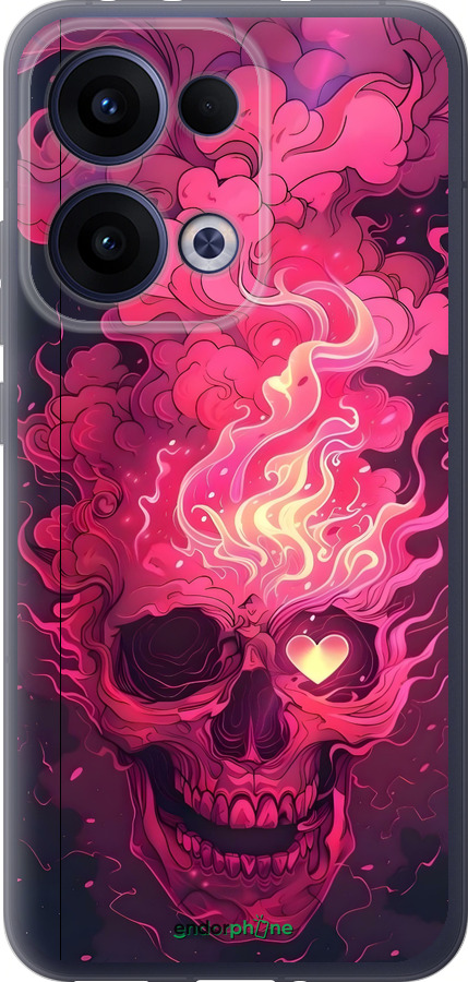 Силиконовый чехол Череп арт для Oppo Reno13 5G - 6385u-3944 изображение 