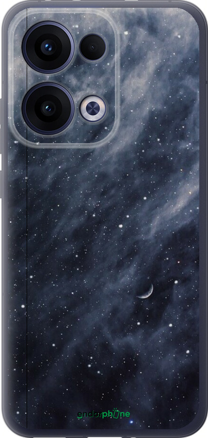 Силиконовый чехол Голубые облака, Голубая луна для Oppo Reno13 5G - 6398u-3944 изображение 