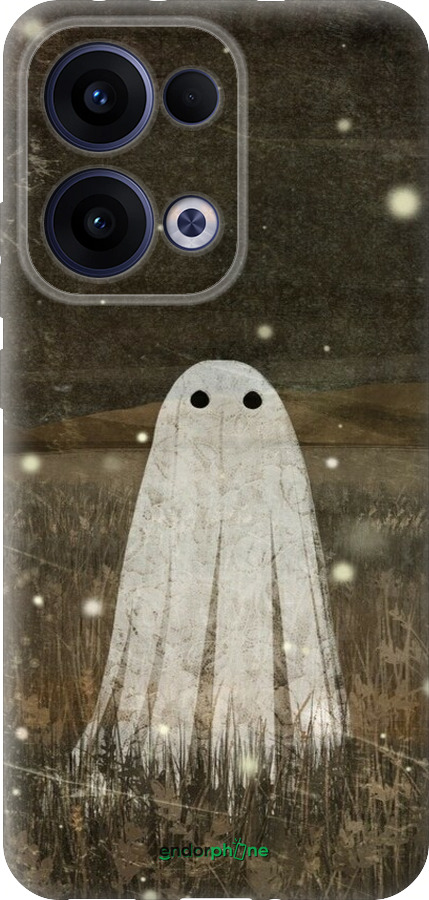 Силиконовый чехол Привидение и светлячки для Oppo Reno13 5G - 6406u-3944 изображение 