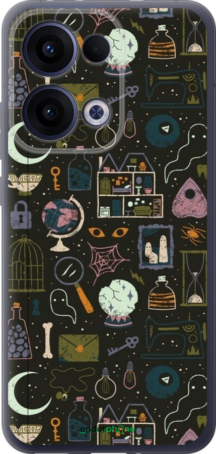 Силиконовый чехол Колдовской принт для Oppo Reno13 5G - 6425u-3944 изображение 