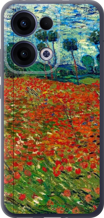 Силиконовый чехол Винсент Ван Гог-Маковое поле для Oppo Reno13 5G - 6466u-3944 изображение 