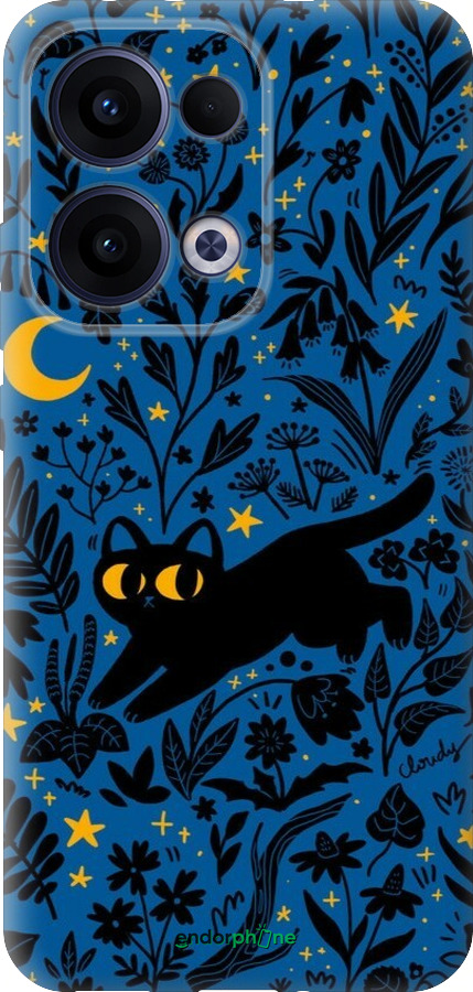 Силиконовый чехол Летняя ночь для Oppo Reno13 5G - 6472u-3944 изображение 