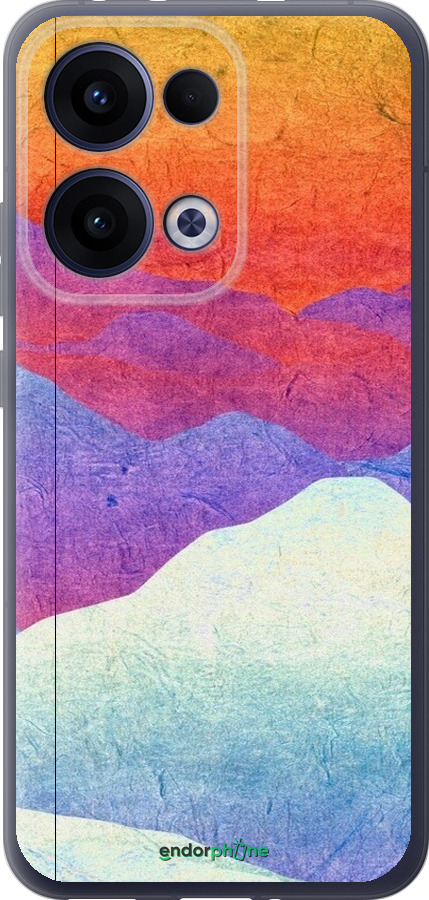 Силиконовый чехол Горный закат для Oppo Reno13 5G - 6479u-3944 изображение 