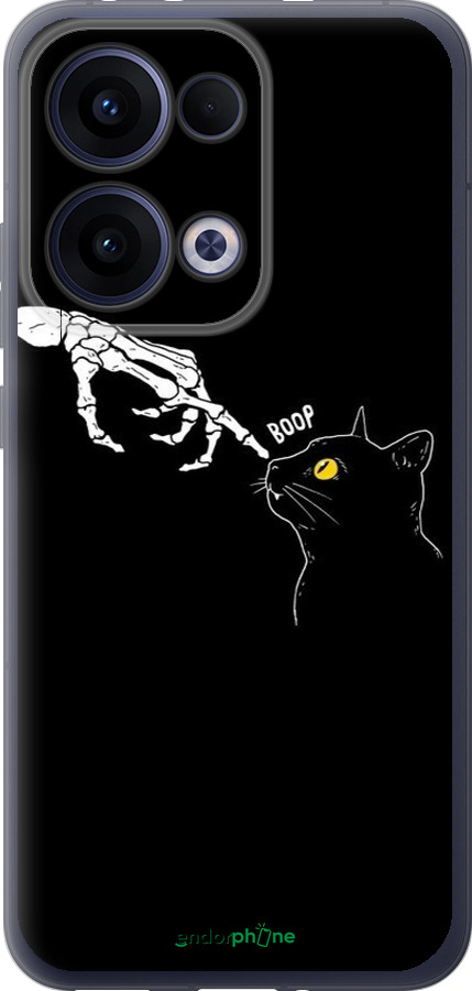 Силиконовый чехол Кошка для Oppo Reno13 5G - 6505u-3944 изображение 