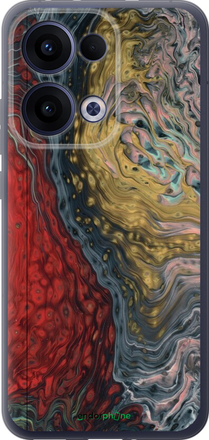 Силіконовий чехол Із зображенням абстрактного живопису для Oppo Reno13 5G - 6530u-3944 изображение 