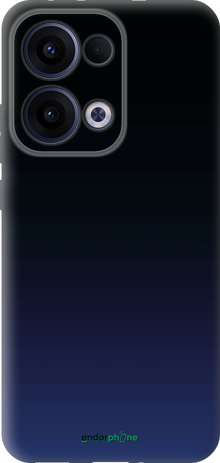 Силиконовый чехол Градиент в тёмно - синем стиле для Oppo Reno13 5G - 6542u-3944 изображение 