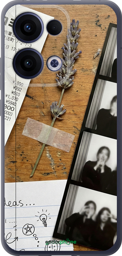 Силиконовый чехол Aesthetic Scrapbook Collage для Oppo Reno13 5G - 6773u-3944 изображение 