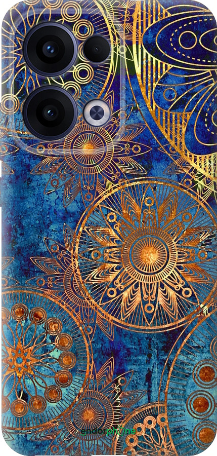 Силіконовий чехол Золотий візерунок для Oppo Reno13 5G - 678u-3944 изображение 