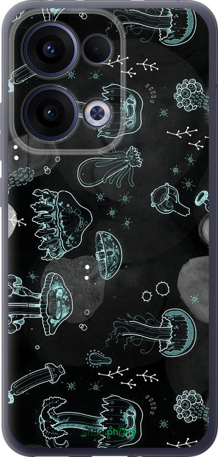 Силіконовий чехол Медузи для Oppo Reno13 5G - 906u-3944 изображение 