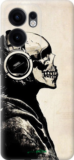 Силиконовый чехол Скелет-меломан v2 для Oppo Reno13 F 5G / Reno13 F 4G - 1200u-3955 изображение 