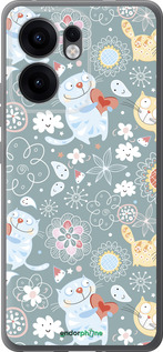 Силиконовый чехол Котята v3 для Oppo Reno13 F 5G / Reno13 F 4G - 1223u-3955 изображение 