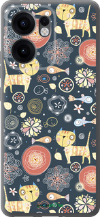 Силіконовий чехол Кошенята v4 для Oppo Reno13 F 5G / Reno13 F 4G - 1224u-3955 изображение 