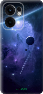 Силиконовый чехол Планеты в синем космосе для Oppo Reno13 F 5G / Reno13 F 4G - 171u-3955 изображение 