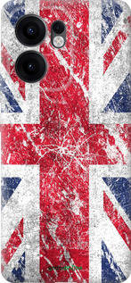 Силиконовый чехол Флаг Великобритании 1 для Oppo Reno13 F 5G / Reno13 F 4G - 386u-3955 изображение 