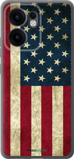 Силиконовый чехол Флаг США для Oppo Reno13 F 5G / Reno13 F 4G - 395u-3955 изображение 