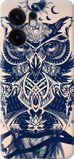 Силіконовий чехол Сова у візерунок для Oppo Reno13 F 5G / Reno13 F 4G - 4000u-3955 изображение 
