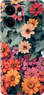 Силіконовий чехол Beauty flowers для Oppo Reno13 F 5G / Reno13 F 4G - 4050u-3955 изображение 