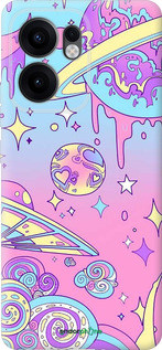 Силіконовий чехол Рожева галактика для Oppo Reno13 F 5G / Reno13 F 4G - 4146u-3955 изображение 