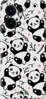 Силиконовый чехол Панды для Oppo Reno13 F 5G / Reno13 F 4G - 4318u-3955 изображение 