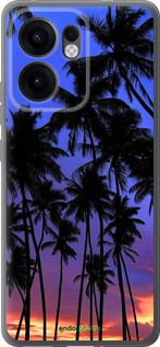 Силиконовый чехол Пальмы для Oppo Reno13 F 5G / Reno13 F 4G - 4324u-3955 изображение 