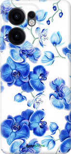 Силиконовый чехол Голубые орхидеи для Oppo Reno13 F 5G / Reno13 F 4G - 4406u-3955 изображение 