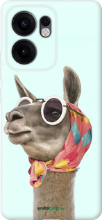 Силиконовый чехол Модная лама для Oppo Reno13 F 5G / Reno13 F 4G - 4479u-3955 изображение 