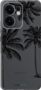 Силиконовый чехол Пальмы1 для Oppo Reno13 F 5G / Reno13 F 4G - 4634u-3955 изображение 