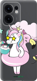 Силиконовый чехол Crown Unicorn для Oppo Reno13 F 5G / Reno13 F 4G - 4660u-3955 изображение 