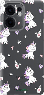 Силиконовый чехол Единорожка v2 для Oppo Reno13 F 5G / Reno13 F 4G - 4703u-3955 изображение 