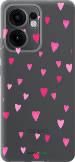 Силиконовый чехол Сердечки 2 для Oppo Reno13 F 5G / Reno13 F 4G - 4763u-3955 изображение 