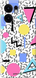 Силиконовый чехол Color shapes для Oppo Reno13 F 5G / Reno13 F 4G - 4893u-3955 изображение 